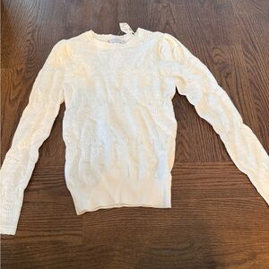 Current Air Ivory Knit Top